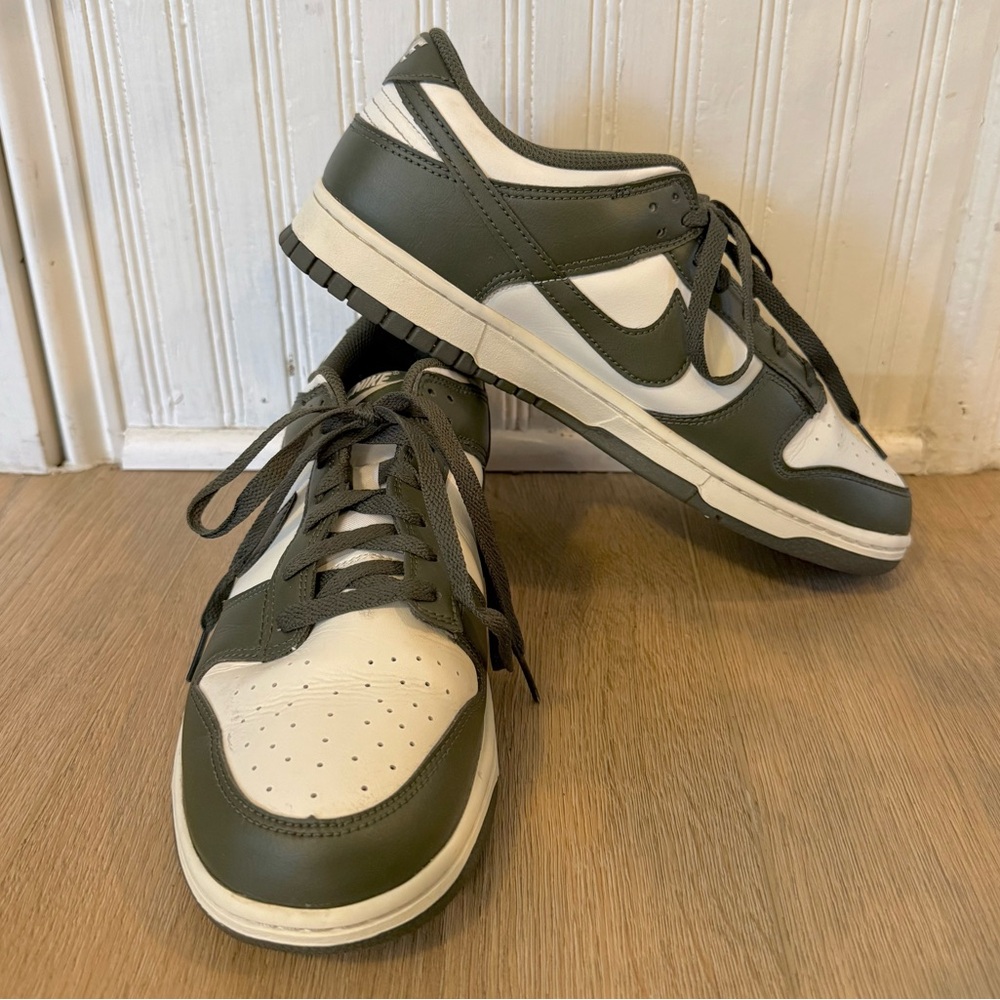Nike Dunk Low in Olive Green and White Men’s Size 10.5 - Picture 7 of 14